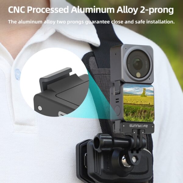 Sunnylife AD691 Magnetic Adapter Mount for DJI Action 2 / Osmo Action 3 / 4 - Image 4