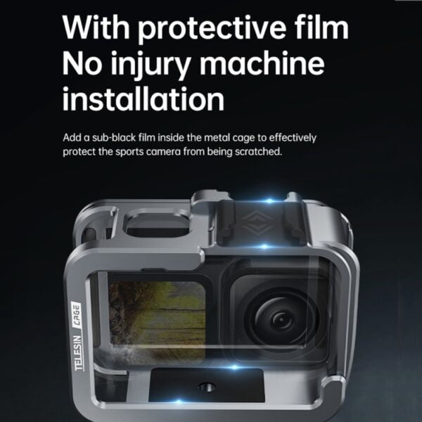TELESIN Aluminium Alloy Frame Case For GoPro Hero11 Black / HERO10 Black / HERO9 Black ,Spec: - Image 11