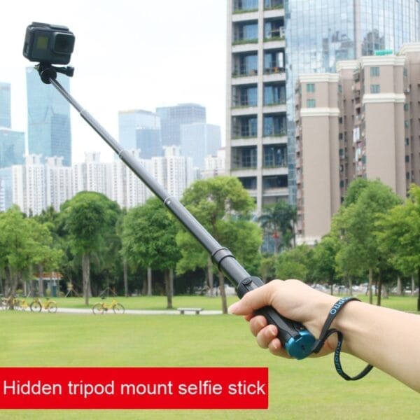 Portable Foldable Tripod Holder Selfie Monopod Stick for GoPro Hero12 Black / Hero11 /10 /9 /8 /7 /6 /5, Insta360 Ace / Ace Pro, DJI Osmo Action 4 and Other Action Cameras, Length: 23.5-81cm - Image 11