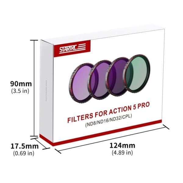 For DJI Osmo Action 5 Pro STARTRC 4 in 1 CPL ND8 ND16 ND32 Camera Lens Filter - Image 9