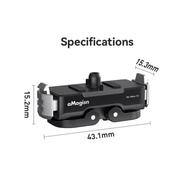 For GoPro HERO13 Black aMagisn Metal Magnetic Quick Release Base Dual Interface Adapter - Image 9
