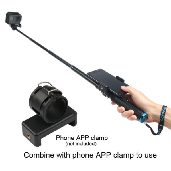 Portable Foldable Tripod Holder Selfie Monopod Stick for GoPro, Insta360, DJI and Other Action Cameras, Length: 23.5-81cm - Image 5