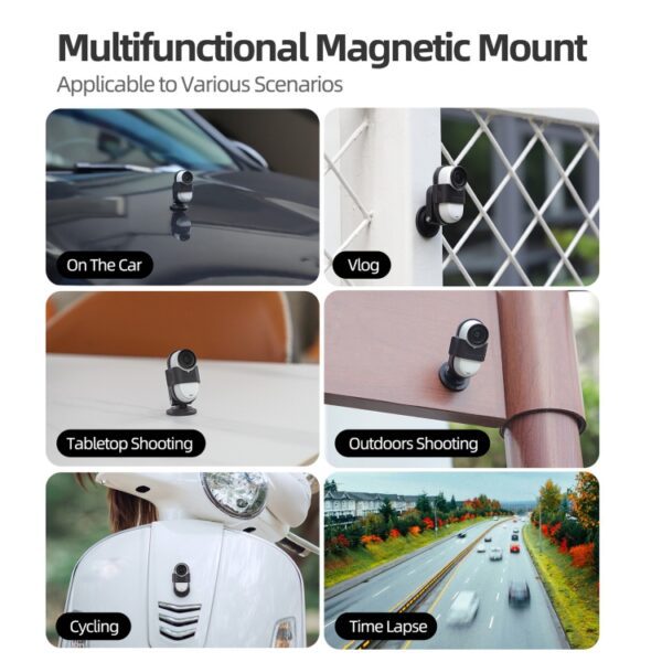 For Insta360 GO 3S / GO 3 Sunnylife Camera Strap Magnetic Mount Drone Mount Silicone Wristband Backpack Stripe, For Insta360 GO 3S / GO 3 - Image 7
