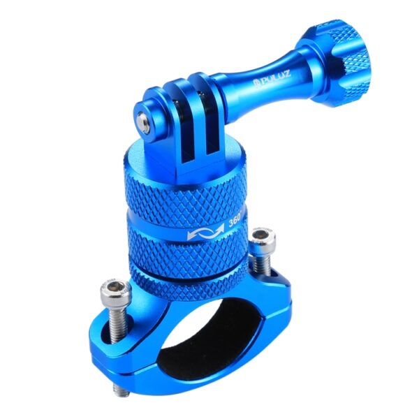 PULUZ 360 Degree Rotation Bike Aluminum Handlebar Adapter Mount with Screw for GoPro, Insta360, DJI and Other Action Cameras, AE Stock (Blue), US Stock (Red), China Stock (Red), US Stock (Blue), China Stock (Blue), US Stock (Black), China Stock (Black)... - Image 2