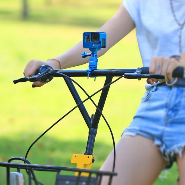 PULUZ 360 Degree Rotation Bike Aluminum Handlebar Adapter Mount with Screw for GoPro, Insta360, DJI and Other Action Cameras, AE Stock (Blue), US Stock (Red), China Stock (Red), US Stock (Blue), China Stock (Blue), US Stock (Black), China Stock (Black)... - Image 10