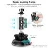 PULUZ Magic Arm Stronge Suction Cup Aluminum Alloy Mount, Magic Arm Suction Cup - Image 3