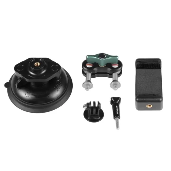 PULUZ Magic Arm Stronge Suction Cup Aluminum Alloy Mount, Magic Arm Suction Cup - Image 9