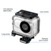 For Insta360 GO 3 PULUZ 60m Underwater Waterproof Housing Case with Base Adapter & Screw, Waterproof Housing Case - Image 4