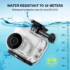 For Insta360 GO 3 PULUZ 60m Underwater Waterproof Housing Case with Base Adapter & Screw, Waterproof Housing Case - Image 5