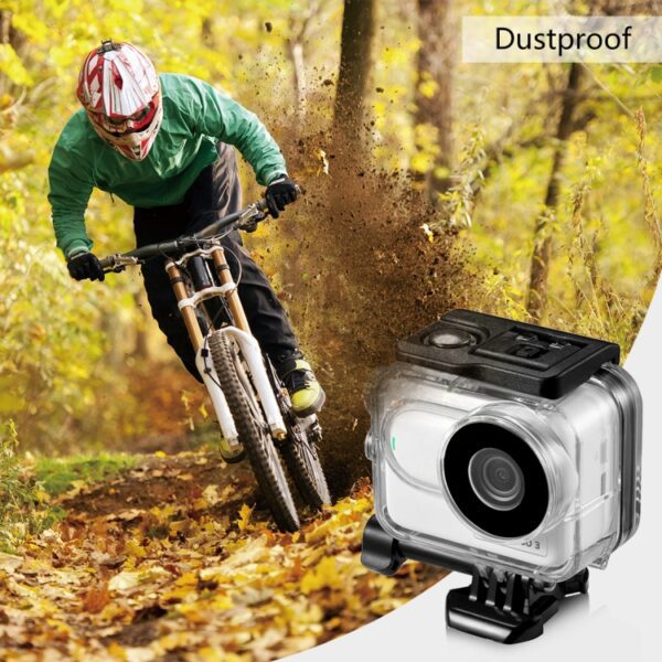 For Insta360 GO 3 PULUZ 60m Underwater Waterproof Housing Case with Base Adapter & Screw, Waterproof Housing Case - Image 7