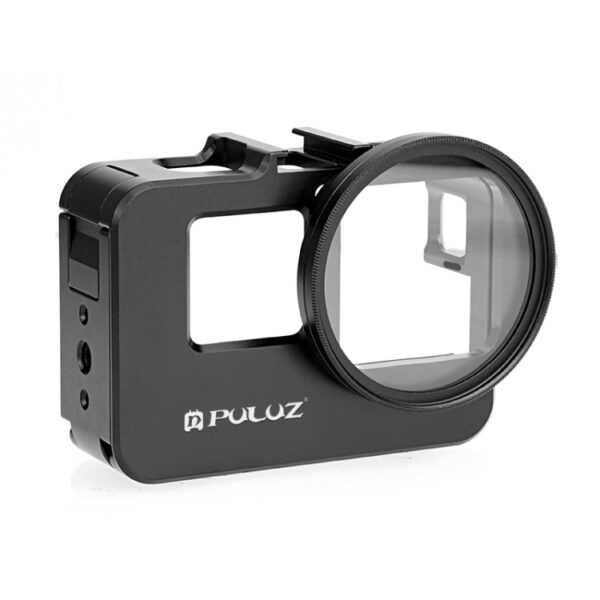 For Insta360 Ace Pro / Ace PULUZ Metal Rabbit Cage Adapter Frame with 52mm UV Filter & Adapter Ring, Meta Cage 2 - Image 3