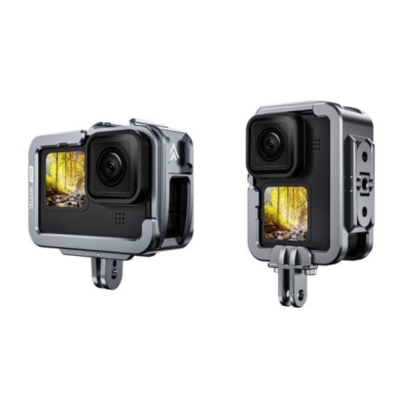TELESIN Aluminium Alloy Frame Case For GoPro Hero11 Black / HERO10 Black / HERO9 Black ,Spec:, Regular Models, Vertical Shooting Set - Image 2
