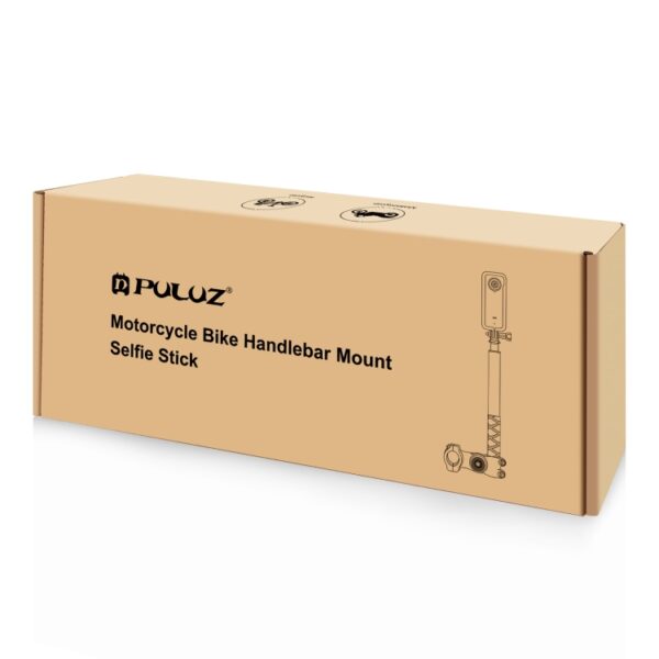 PULUZ Motorcycle Bicycle Handlebar Fixture Mount Camera Bracket Adapter with Monopod Stand - Image 11