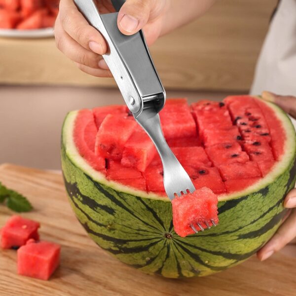 304 Stainless Steel Watermelon Cutter Household Fruit Divider, Rotary Model, Dual Purpose, Chopper - Image 7