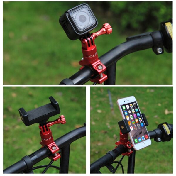 PULUZ 360 Degree Rotation Bike Aluminum Handlebar Adapter Mount with Screw for GoPro, Insta360, DJI and Other Action Cameras, China Stock (Red), China Stock (Blue), China Stock (Black) - Image 12