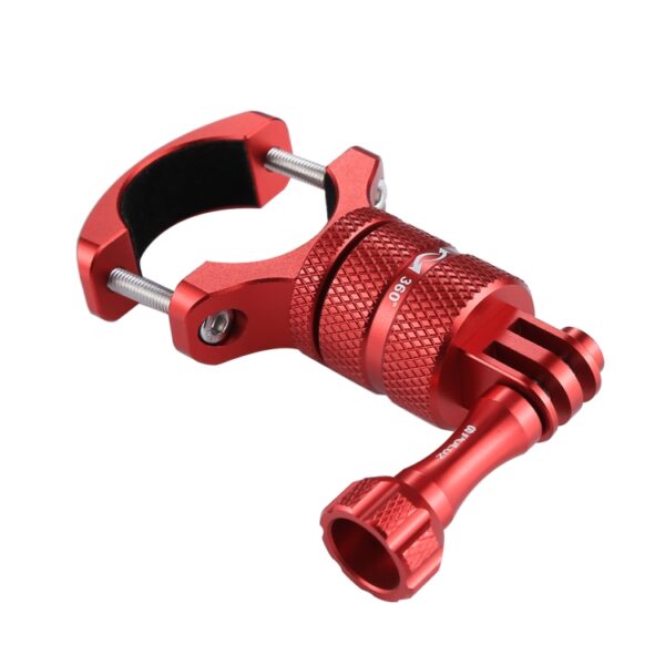 PULUZ 360 Degree Rotation Bike Aluminum Handlebar Adapter Mount with Screw for GoPro, Insta360, DJI and Other Action Cameras, China Stock (Red), China Stock (Blue), China Stock (Black) - Image 4