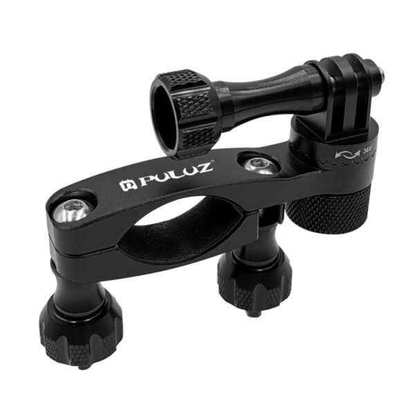 PULUZ 360 Degree Rotation Bike Aluminum Handlebar Adapter Mount with Screw for GoPro, Insta360, DJI and Other Action Cameras - Image 3