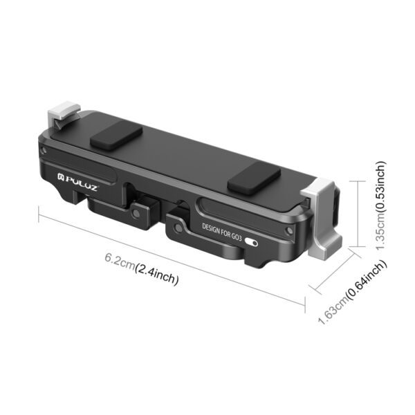 For Insta360 GO3 PULUZ Magnetic Aluminum Alloy Quick Release Base Mount, For Insta360 GO3 / GO 3S CNC - Image 3