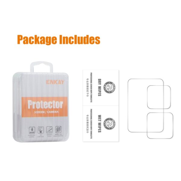 ENKAY 0.2mm 9H Tempered Glass Screen Protector Front ＆ Back Camera Film, For GoPro HERO13 Black - Image 6
